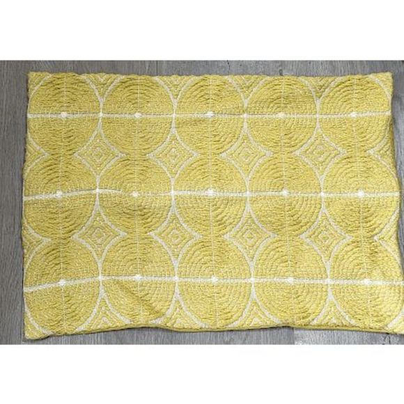 Handmade Loom Tree El Telar woven gold tone pillow cover 22X16 artisanal - Picture 1 of 2
